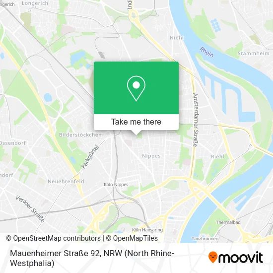 Карта Mauenheimer Straße 92