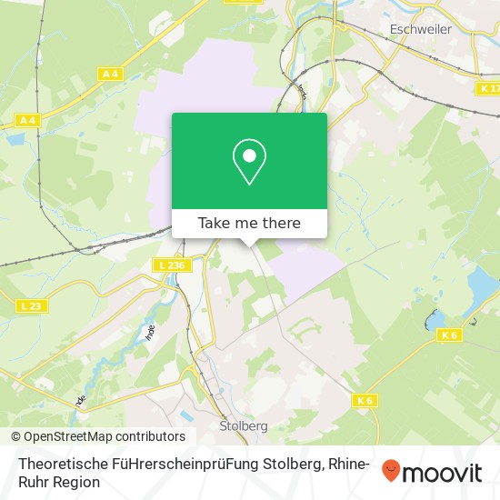 Карта Theoretische FüHrerscheinprüFung Stolberg