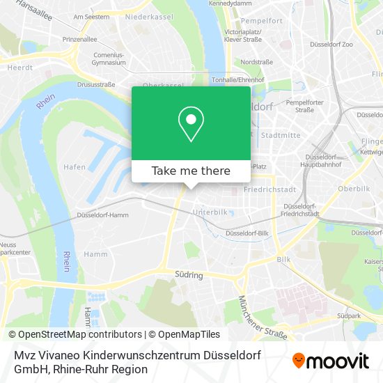 Mvz Vivaneo Kinderwunschzentrum Düsseldorf GmbH map