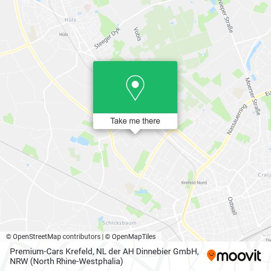 Premium-Cars Krefeld, NL der AH Dinnebier GmbH map