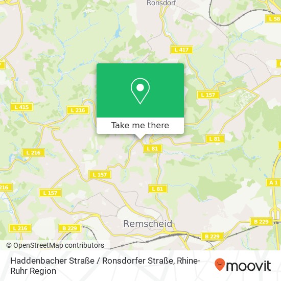 Haddenbacher Straße / Ronsdorfer Straße map