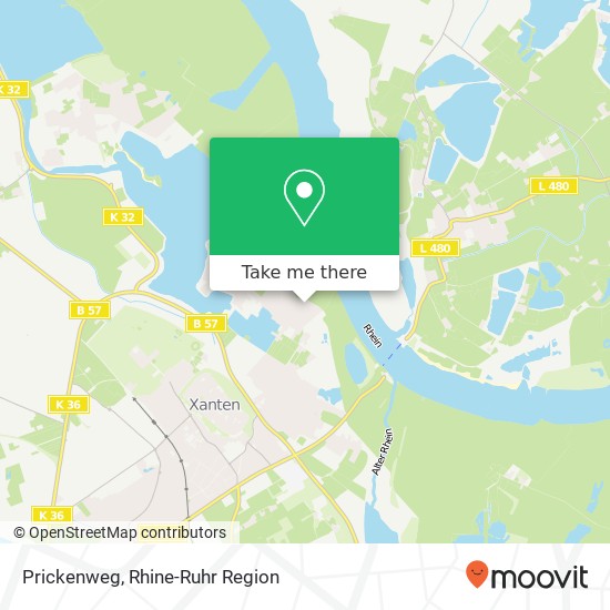 Prickenweg map