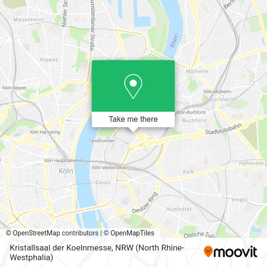 Карта Kristallsaal der Koelnmesse