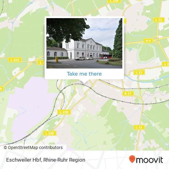 Карта Eschweiler Hbf