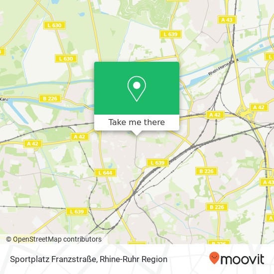 Sportplatz Franzstraße map