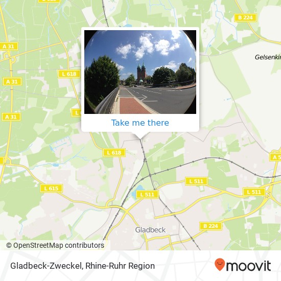 Gladbeck-Zweckel map