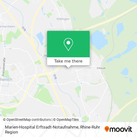 Marien-Hospital Erftsadt-Notaufnahme map