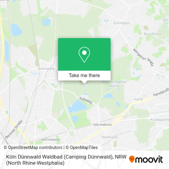 Карта Köln Dünnwald Waldbad (Camping Dünnwald)
