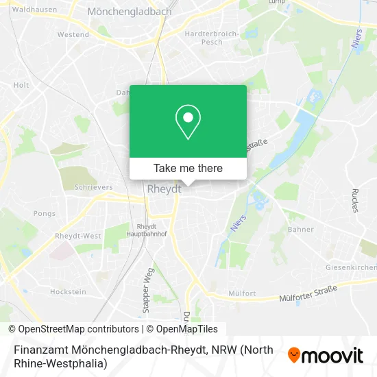 Карта Finanzamt Mönchengladbach-Rheydt