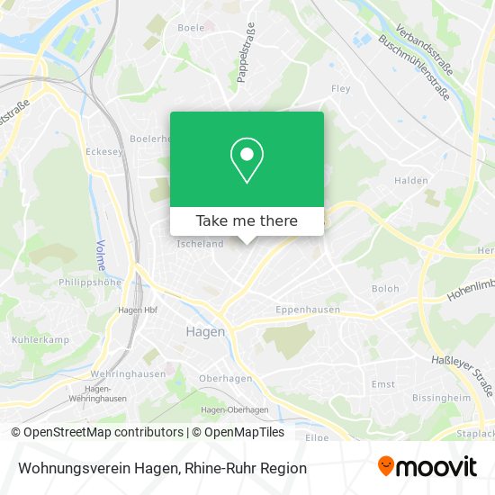 Wohnungsverein Hagen map