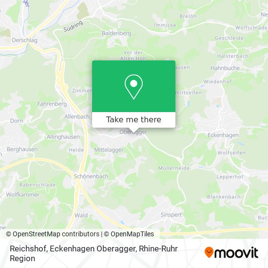 Reichshof, Eckenhagen Oberagger map