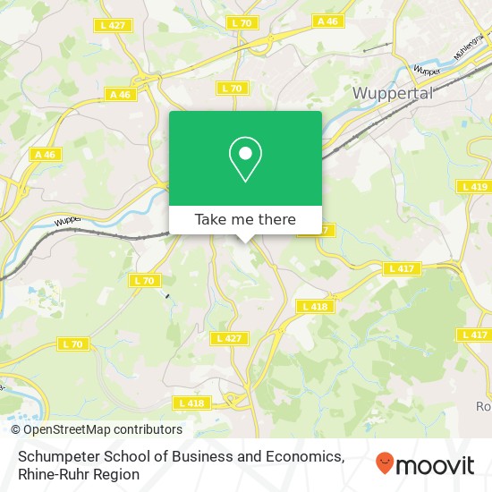 Schumpeter School of Business and Economics map