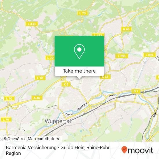 Barmenia Versicherung - Guido Hein map