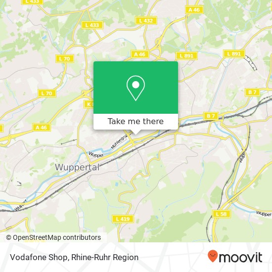 Vodafone Shop map