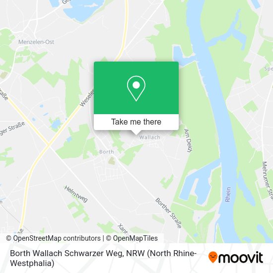 Borth Wallach Schwarzer Weg map