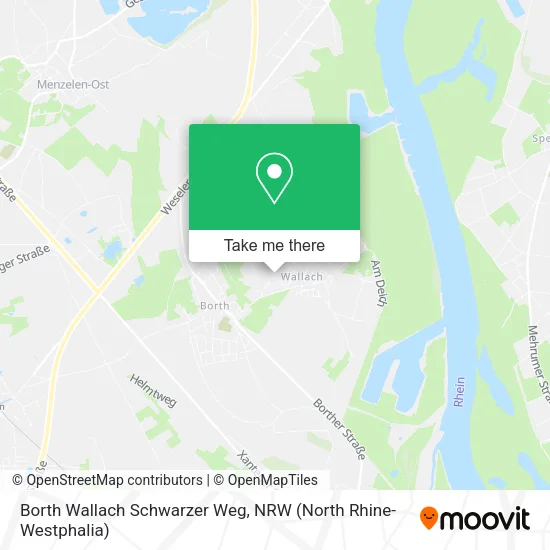 Borth Wallach Schwarzer Weg map