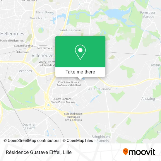 Résidence Gustave Eiffel map