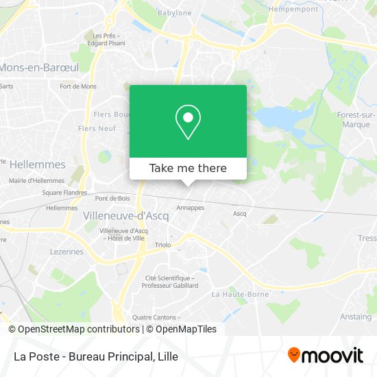 La Poste - Bureau Principal map