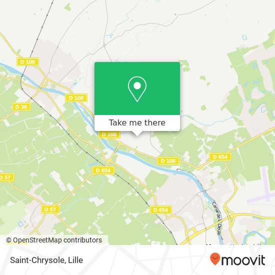 Mapa Saint-Chrysole