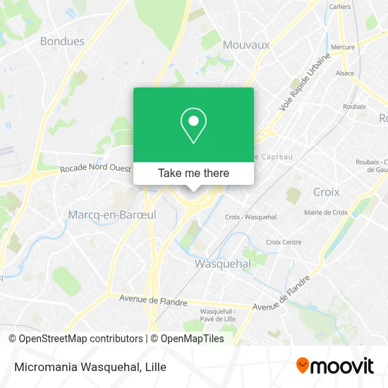 Micromania Wasquehal map