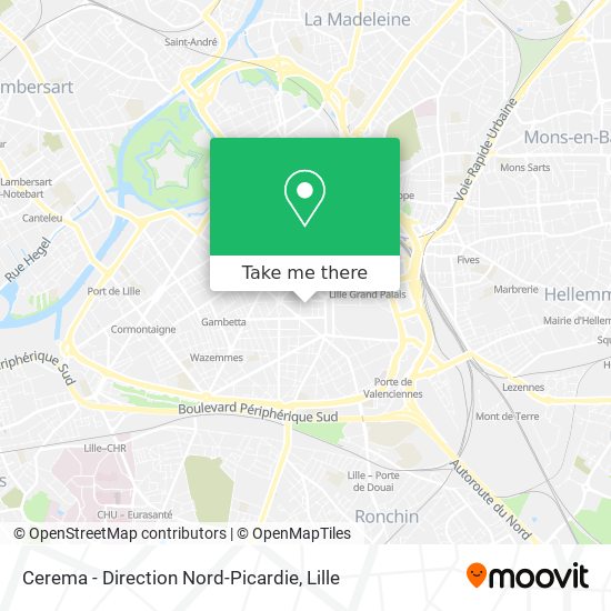 Cerema - Direction Nord-Picardie map