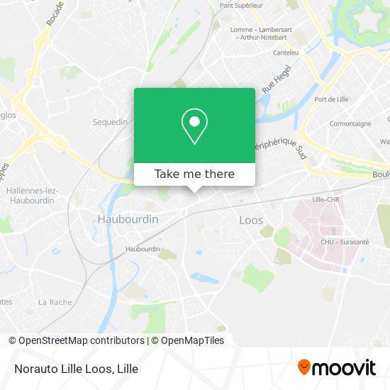 Norauto Lille Loos map