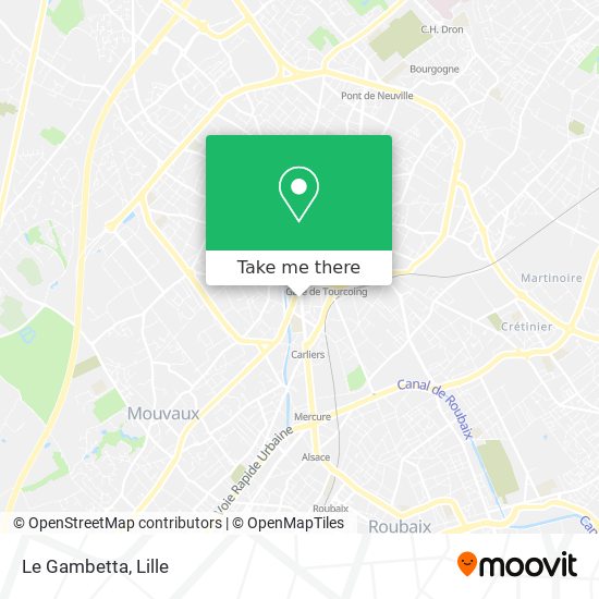 Le Gambetta map