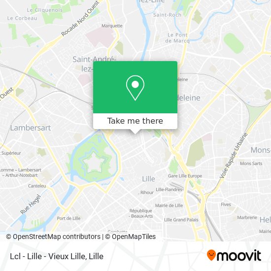 Lcl - Lille - Vieux Lille map