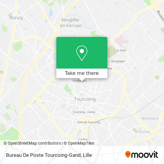 Bureau De Poste Tourcoing-Gand map