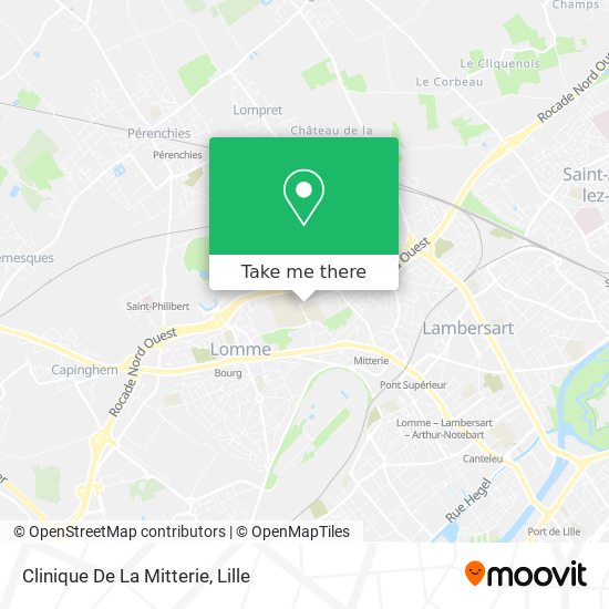 Clinique De La Mitterie map