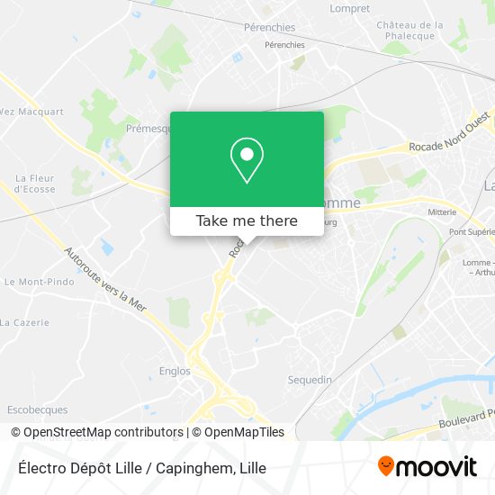Électro Dépôt Lille / Capinghem map