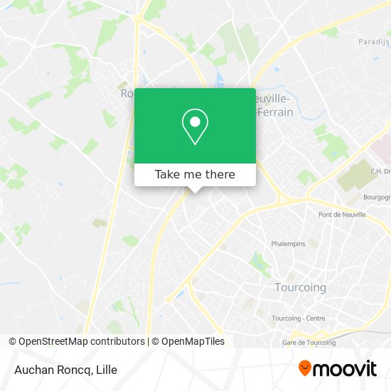 Mapa Auchan Roncq