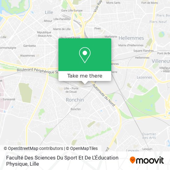 Faculté Des Sciences Du Sport Et De L'Éducation Physique map