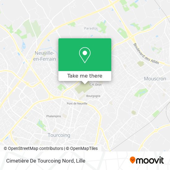 Cimetière De Tourcoing Nord map