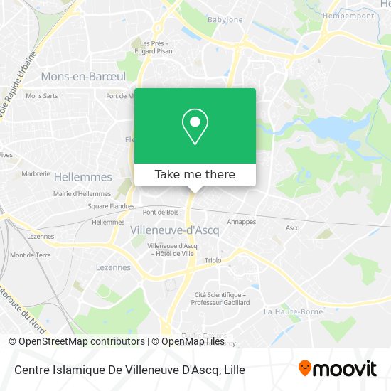 Mapa Centre Islamique De Villeneuve D'Ascq