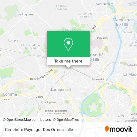 Cimetière Paysager Des Ormes map