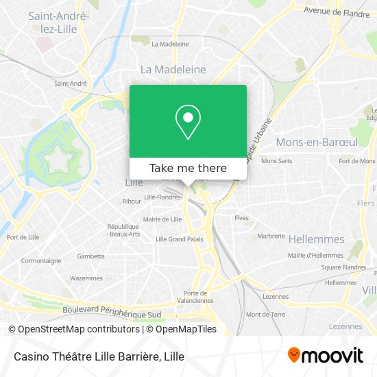 Casino Théâtre Lille Barrière map