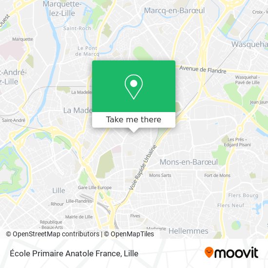 Mapa École Primaire Anatole France