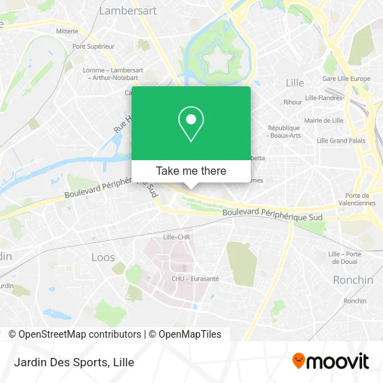 Jardin Des Sports map