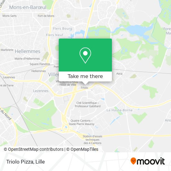 Triolo Pizza map