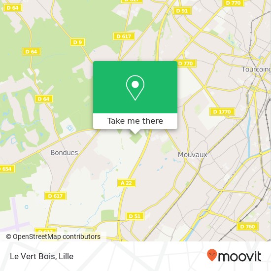 Mapa Le Vert Bois