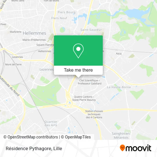 Résidence Pythagore map