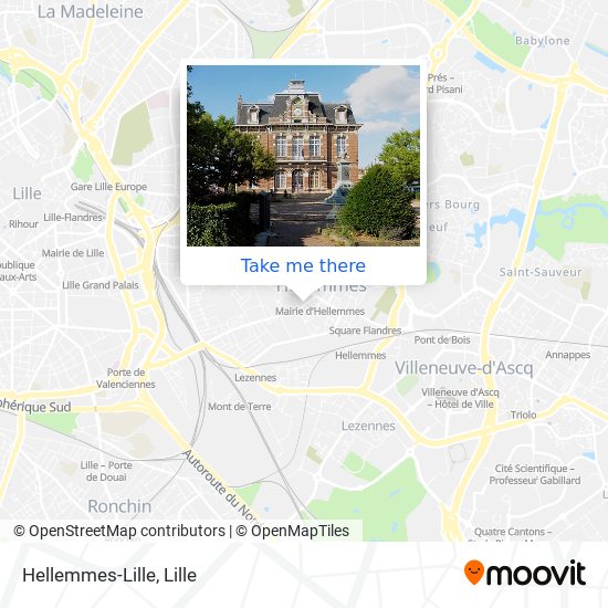 Hellemmes-Lille map