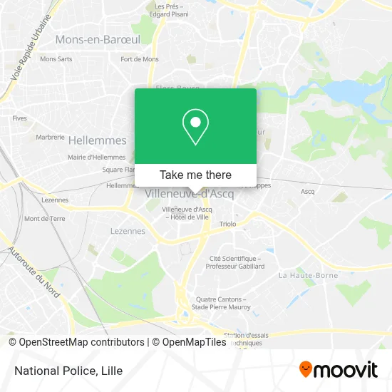 Police Nationale map