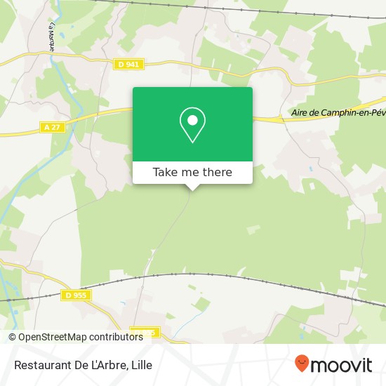 Mapa Restaurant De L'Arbre