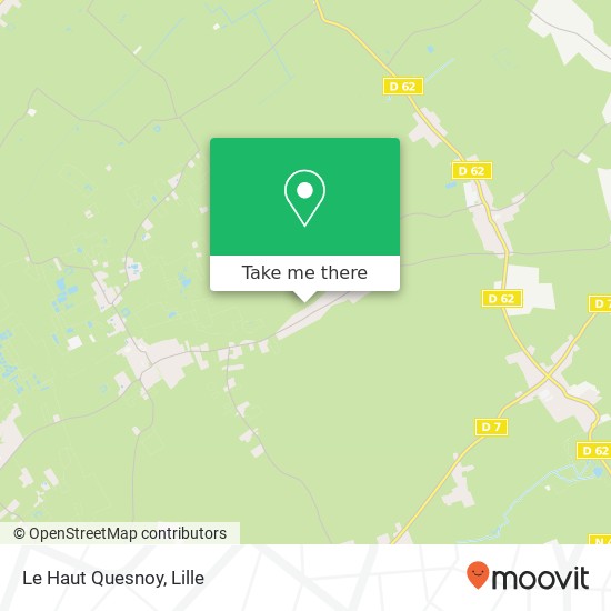 Mapa Le Haut Quesnoy