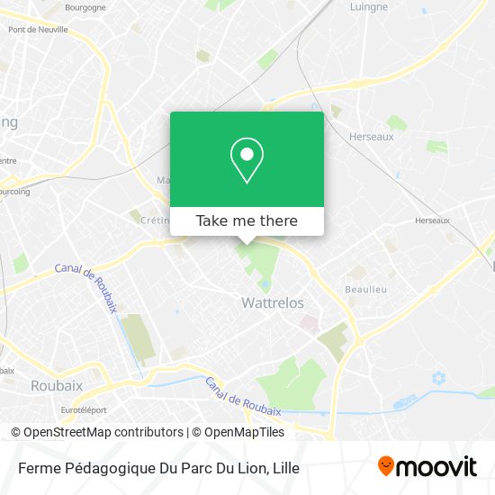 Ferme Pédagogique Du Parc Du Lion map