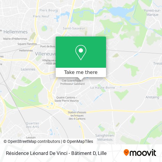 Résidence Léonard De Vinci - Bâtiment D map