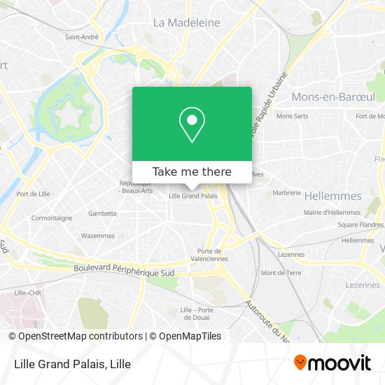 Mapa Lille Grand Palais