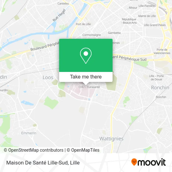Maison De Santé Lille-Sud map